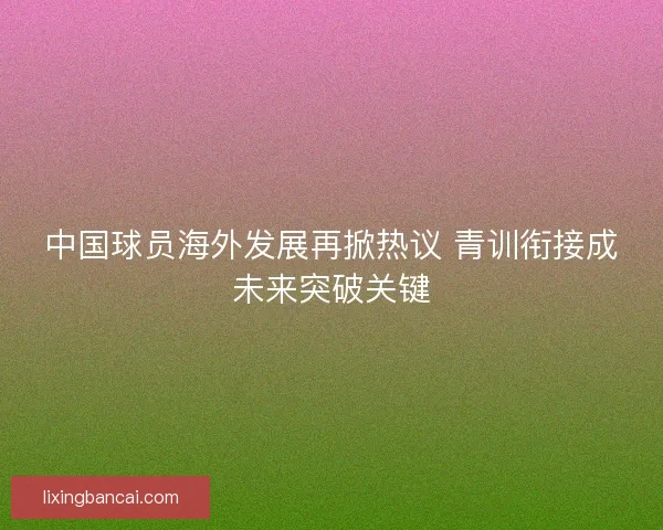 中国球员海外发展再掀热议 青训衔接成未来突破关键 中国球员海外发展再掀热议 青训衔接成未来突破关键